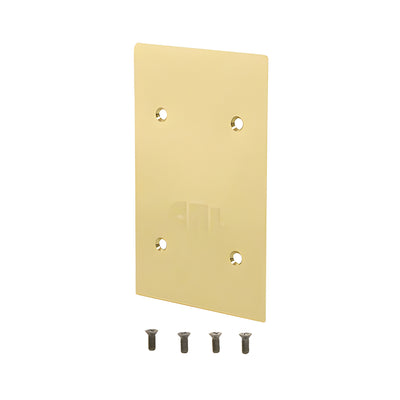CRL Satin Brass End Cap for 9BL21 Series Standard Square Base Shoe
