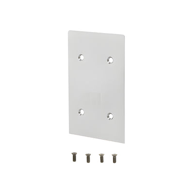 CRL Satin Anodized End Cap for 8B Series Standard Square Base Shoe