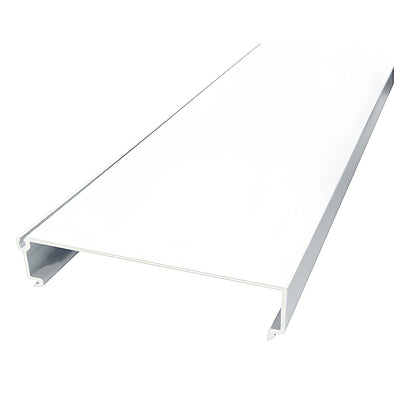 CRL-U.S. Aluminum White KYNAR® Paint Interior Glass Bead for FF600 Series Flush Front Storefronts - 24'-2"