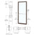 CRL-U.S. Aluminum Dark Bronze/Black Anodized Class 1 Custom Single Series 250T Narrow Stile Geared Hinge Thermal Entrance Door for Surface Mount Door Closer