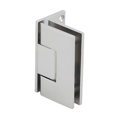 CRL Satin Nickel Geneva 044 Series Wall Mount Offset Back Plate Hinge