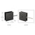 CRL Matte Black Square Wall Mount Movable Transom Clamp