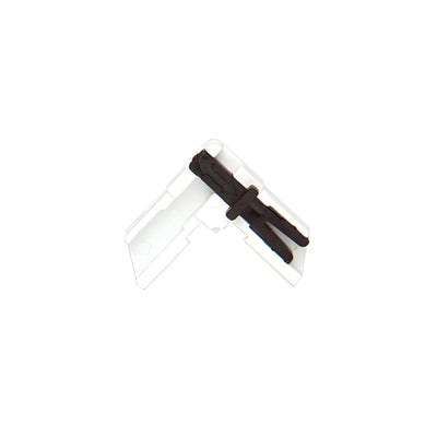 CRL White Screen Corner with Slide Lock - 20/Pk