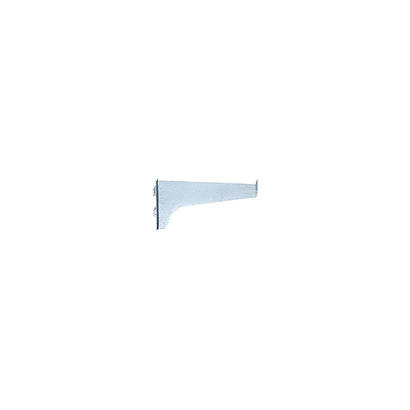 A side profile view of a 4-inch steel KV bracket with an anochrome finish.