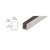 CRL Brushed Stainless 1/4" Radiused Back U-Channel - 98"