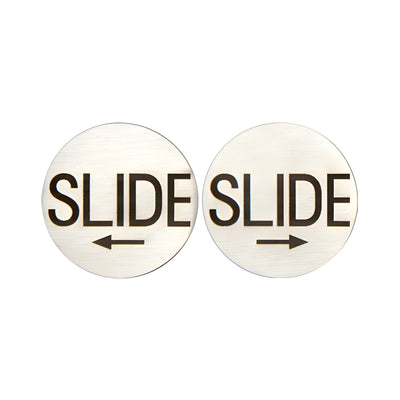 CRL Brushed Stainless 2" Round Slide Indicators - Two