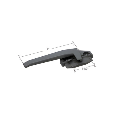 CRL Black Left Hand Cam Handle with 1-1/2" Screw Holes