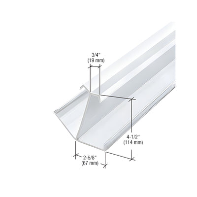 CRL-U.S. Aluminum 135 Degree Corner Mullion, White KYNAR® Paint - 24'-2"