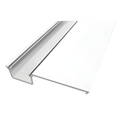 CRL-U.S. Aluminum Deep Pocket Insert for Door Jamb/Vertical Mullion, White KYNAR® Paint- 24'-2"