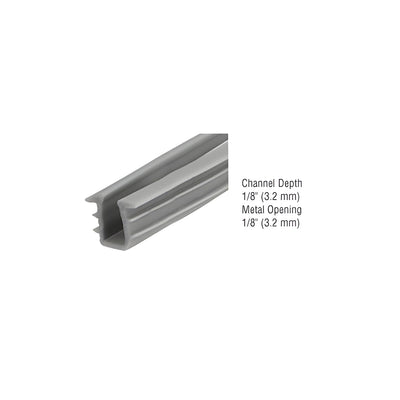 CRL Glazing Vinyl 1/8" Channel Depth 1/8" Metal Opening - 100' Roll
