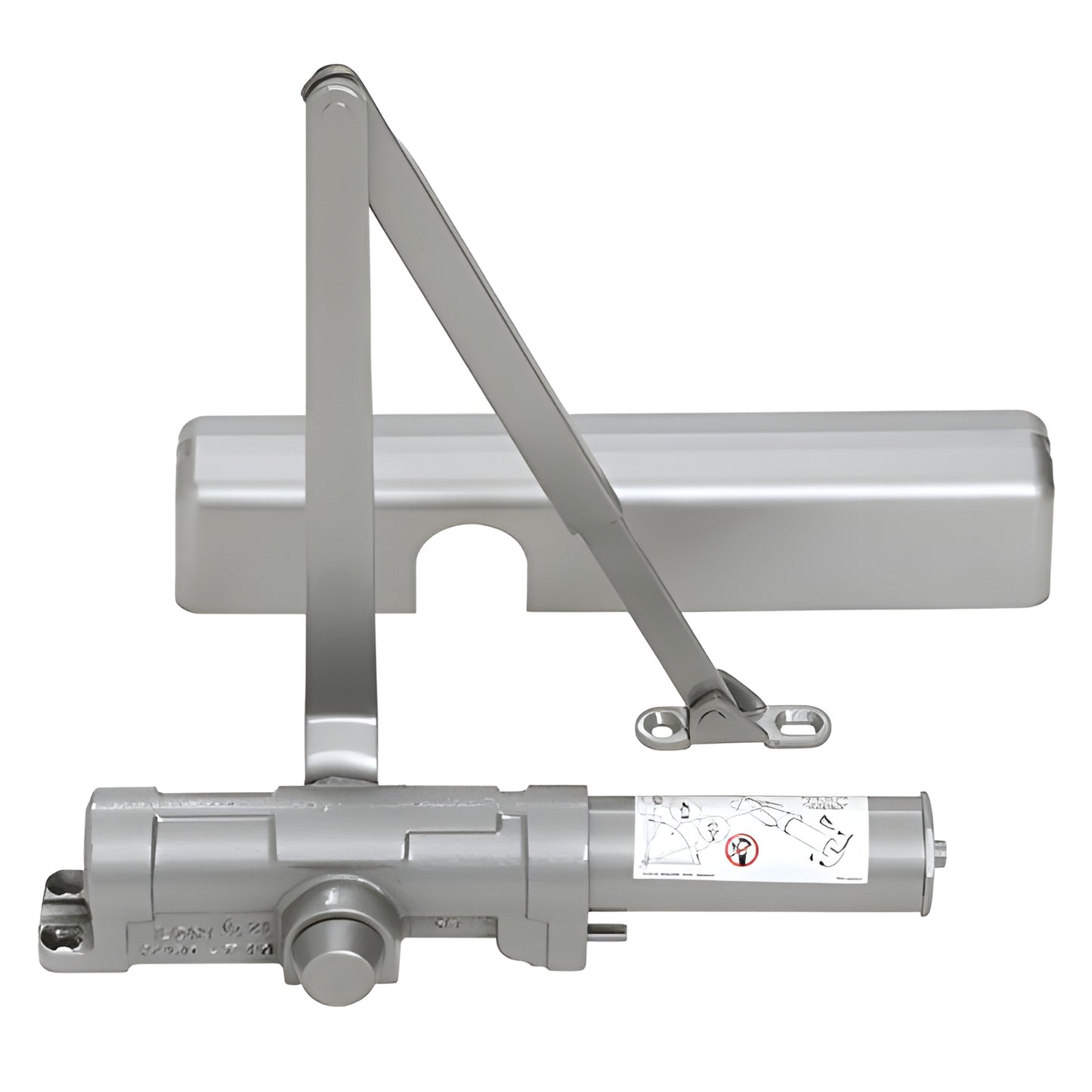 LCN Aluminum Grade 1 Adjustable Delayed-Action Surface Door Closer 1-6