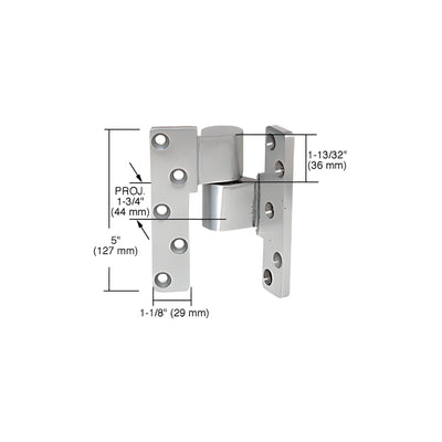 CRL Aluminum 3/4" Offset Intermediate Right Hand Pivot