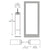 CRL-U.S. Aluminum Clear Anodized Custom Single Blank Series 400 Medium Stile Offset Hung Entrance Door - No Prep