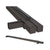 CRL Black Bronze Anodized Custom Size Single Door Floating Header with Fin Brackets