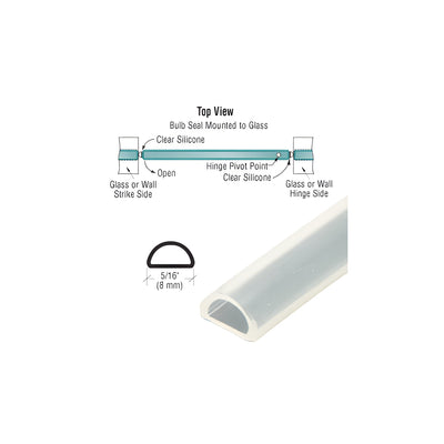 CRL Translucent Silicone Bulb Seal