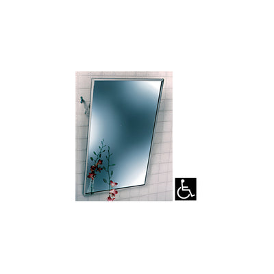 CRL 18-1/4" x 24-1/4" Stainless Steel Adjustable "Tilt" Clear Mirror