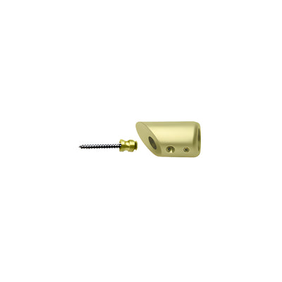 CRL Satin Brass Mitered Support Bar Bracket