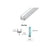 CRL Polycarbonate Bottom Rail With Wipe for 1/2" Glass