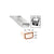 CRL Clear Anodized Low-Profile 7/16" Wide Dual Seal Aluminum Spacer