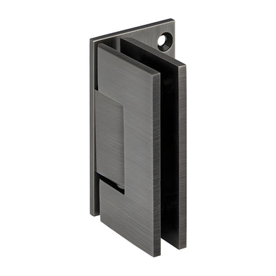 CRL Antique Brushed Nickel Adjustable Wall Mount Offset Back Plate Hinge