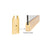 CRL Polished Brass 4" Tapered End Cap for Wedge-Lock® Sidelite Rails and 3/4" Glass