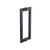 CRL Matte Black Stainless 12" Glass Mounted Tapered Back-to-Back Pull Handle