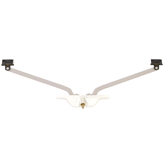 CRL Truth® White 11 in Face-Mounted Roto Door Operator Pivot Shoe