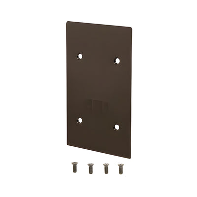CRL Black Bronze End Cap for 9BL56 Series Standard Square Base Shoe