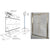 CRL-Blumcraft® Brushed Stainless 1301 Entry Door 1/2" Glass w/Fixed Closer and Standard Top Pivot - No Lock
