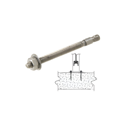 CRL Stainless Steel 1/4" x 3-1/4" Concrete Anchor