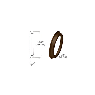 CRL Dark Bronze .197" Flared Cylinder Ring
