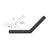 CRL Matte Black Quick Connect 135º Corner for 1-1/2" Diameter Tubing