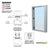 CRL Brushed Stainless Steel Frame Interior Glazed Vision Window
