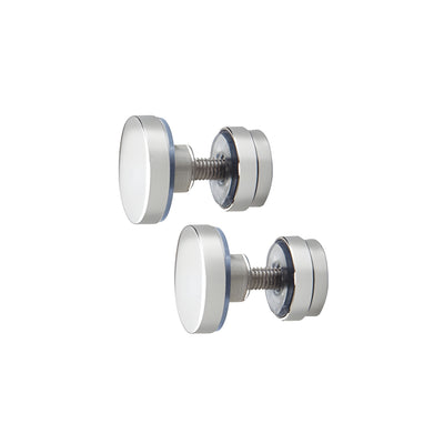 CRL Polished Stainless Track Holder Fittings for Fixed Panel - 2/Pk