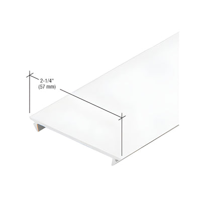 CRL-U.S. Aluminum White KYNAR® Paint Flush Insert - 24'-2"