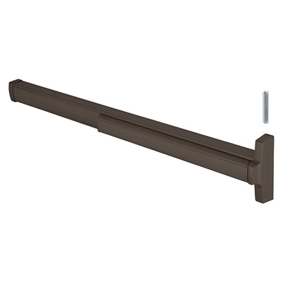 CRL 48" Jackson® Model 2086 Concealed Vertical Rod Panic Exit Device Right Hand Reverse Bevel Fits 4/0 x 7/0 Door Dark Bronze Finish