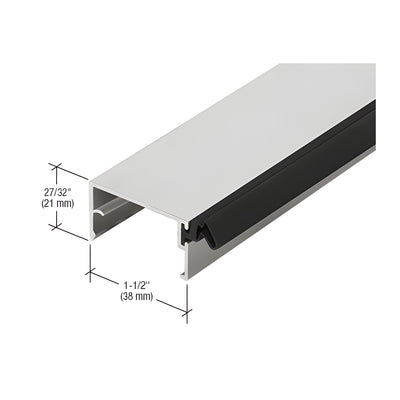 CRL-U.S. Aluminum Door Stop, Clear Anodized Class 1, 21'-2"