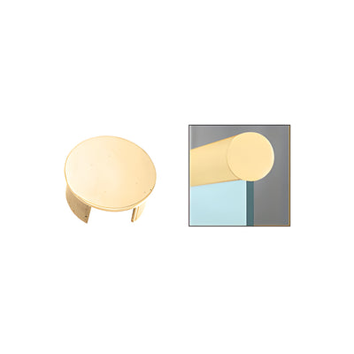CRL Polished Brass End Cap for 50.8 mm Cap Railing