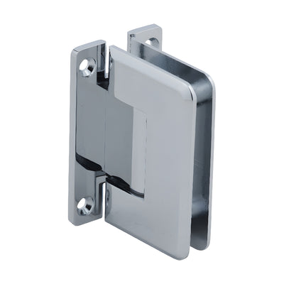 CRL Polished Chrome Pinnacle 537 Series 5 Degree Pre-Set Wall Mount 'H' Back Plate Hinge