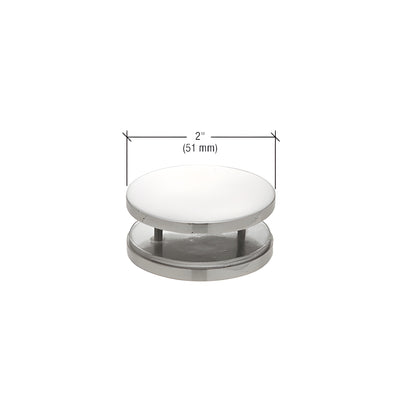 CRL Polished Stainless 180 Degree Mall Front Clamp