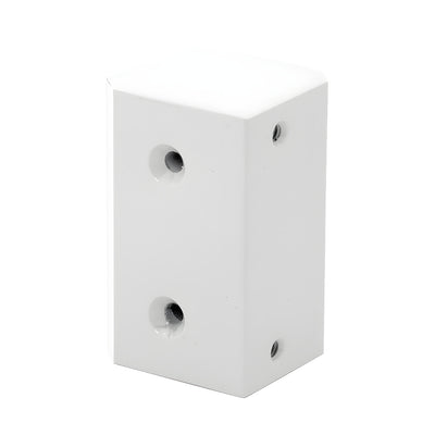 CRL Sky White Surface Mount Strike Plate Block
