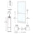 CRL-U.S. Aluminum White KYNAR® Paint Custom Single Series 250 Narrow Stile Geared Hinge Entrance Door for Surface Mount Door Closer
