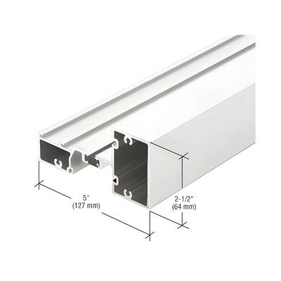 CRL-U.S. Aluminum Intermediate Horizontal Mullion, Thermally Broken, White KYNAR® Paint - 24'-2"
