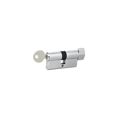 CRL Brushed Stainless Keyed Cylinder Lock with Thumbturn