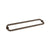 CRL Oil Rubbed Bronze 18" BM Series Back-to-Back Tubular Towel Bars with Metal Washers