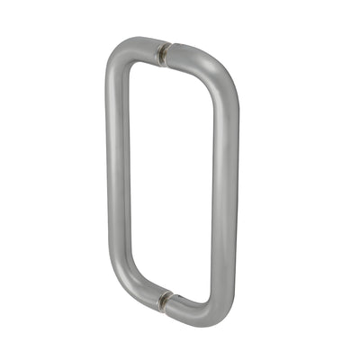 CRL 8" Brushed Stainless Straight Back-to-Back Pull Handles