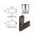 CRL 4" Dark Bronze Medium Stile Clad Full Framed Door