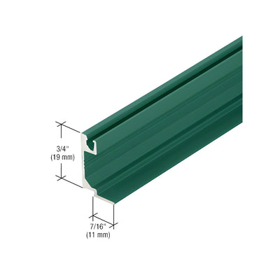 CRL-U.S. Aluminum Glass Stop for 1" Glass Door Header, Hartford Green KYNAR® Paint - 21'-2"