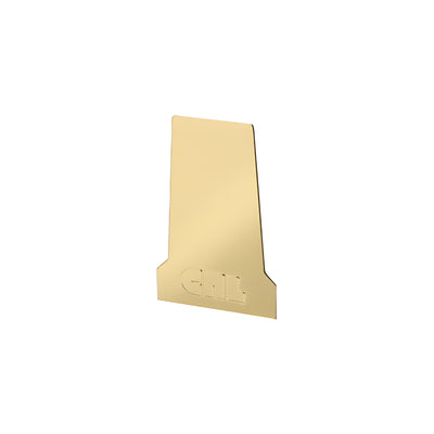 CRL Polished Brass End Cap for B5T Series Tapered Base Shoe
