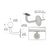CRL Brushed Stainless Pismo Series Wall Mounted Hand Rail Bracket